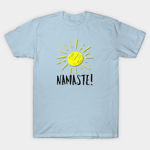 Namaste! T-Shirt by Lgoodstuff